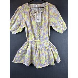 NWT Sabo | Australia Tenaya Tie Dress Watercolor Pastel Size US Small